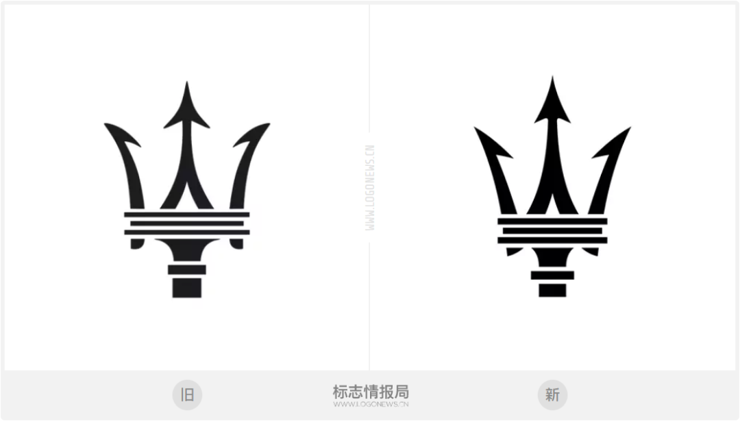 瑪莎拉蒂23年后更新Logo！三叉戟更鋒利了！